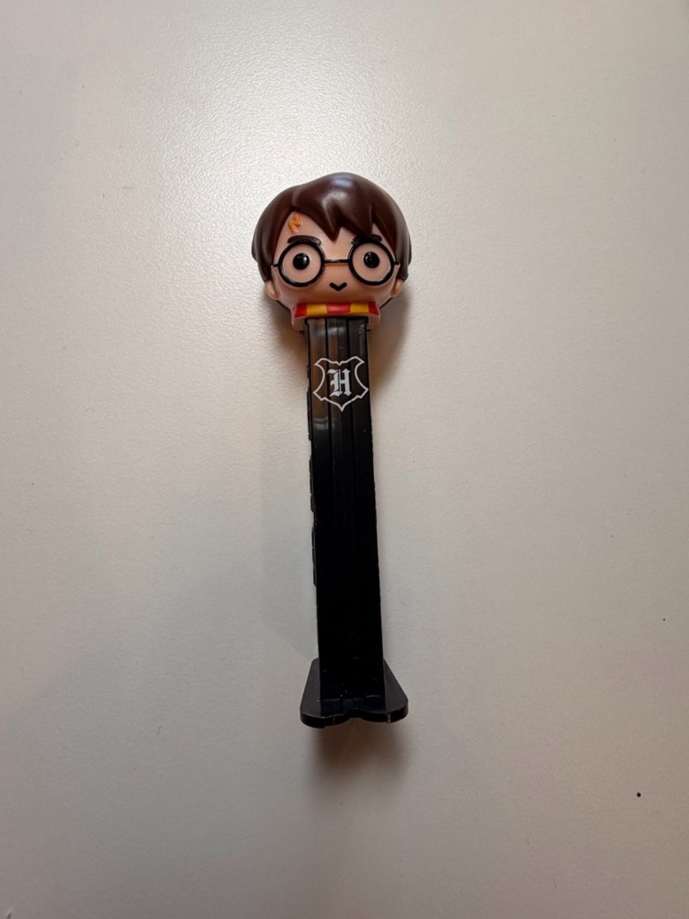 Harry-style PEZ Candy Dispenser — Black, Brown, Red, Yellow